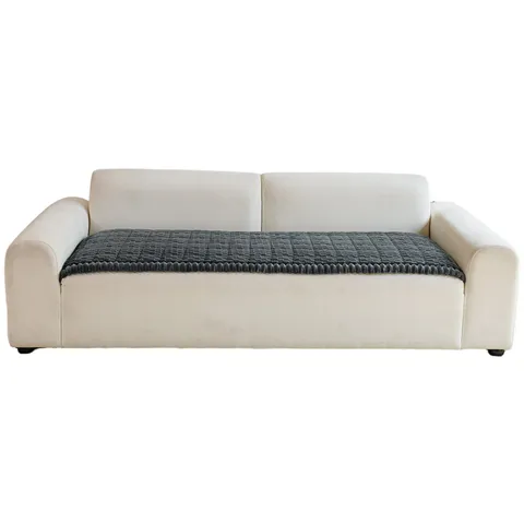 Minimaliste Polyester Peluche Coussin Canapé Antidérapant Résistant à l Usure Meubles Tapis Protecteur Couleur Unie Housse De Siège Pour Salon Décoration Maison