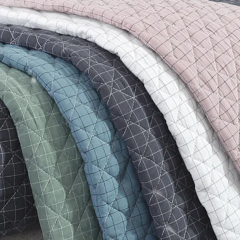 Modern Minimalist Cotton Sofa Cushion Four Seasons Universal Washable Anti Slip Checkered Geometrical Grid Plaid Couch Protection Cover Mat Home Living Room Furniture Protector Decorative