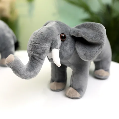 Simulation Elefant Plüschtier Kuscheltier Puppe Weich Süß Elefant Begleiter Puppe Geburtstagsgeschenk Für Kinder Jungen