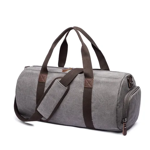 Casual Tsanta Taxidiou apo Kamva Megali Horitikotita Duffel Bag Me Thiki Papoutsion Unisex Polyleitourgiki Tsanta Omos