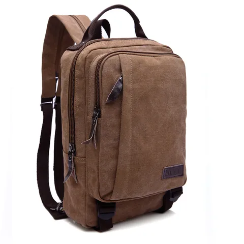 Unisex Casual Σακίδιο από Καμβά Μόδα Μονόχρωμο Ανθεκτικό Ταξίδι Σχολική Τσάντα Καθημερινά