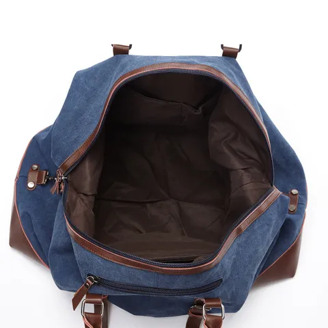 Retro Canvas Reistas Grote Capaciteit Duffel Bag Casual Handtas Schouder Bagagetas Voor Outdoor Reizen Mannen Vrouwen