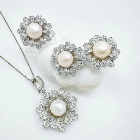 Trendige Vergoldete Kupfer Blume Anhänger Ring Ohrring Einstellungen Für Perle Strass Eingelegt DIY Schmuckherstellung Erkenntnisse