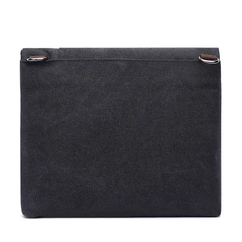 Borsa a Tracolla Retro in Tela da Uomo Casual Antifurto Borsa a Spalla Tinta Unita Vintage Messenger Bag Giornaliero