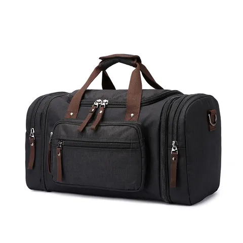 Grande Capacità Borsa da Viaggio in Tela Impermeabile Uomo Donna Casual Viaggio Duffel Bag Bagaglio d'Affari Borsetta Tracolla