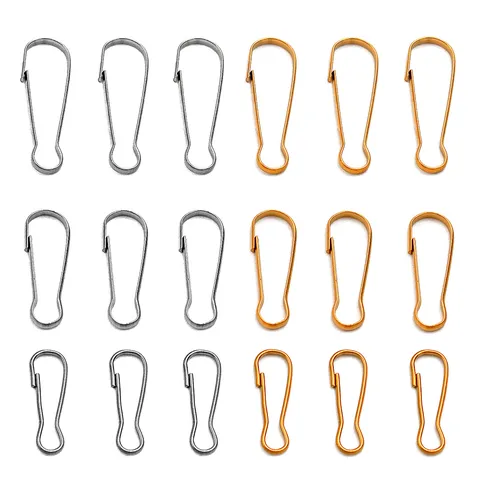 304 Stainless Steel Gourd Buckle DIY Jewelry Findings Metal Hook Outdoor Connector Clasp Gold Silver Accessories For Keychain