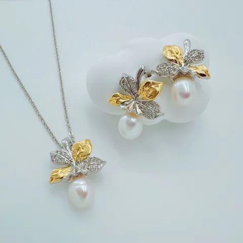 Kupfer Ahornblatt Anhänger Ohne Kette Ohrstecker Für Damen Strass Künstliche Perle DIY Schmuck Zubehör