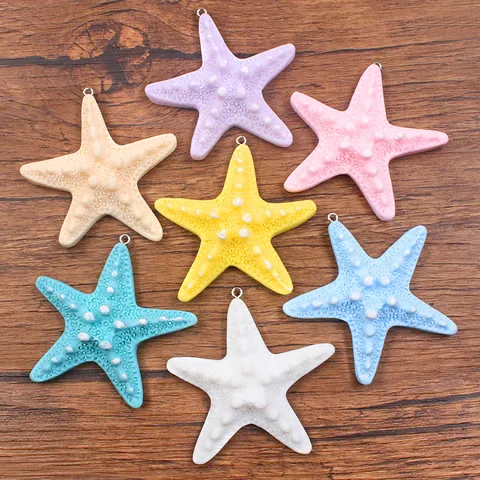 Ciondoli a Stella Marina in Resina Stile Marino Ciondoli a Stella Marina per Creazione di Gioielli Fai da Te Ciondoli Colorati per Custodia Telefono Borsa