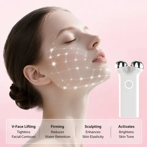 Microcurrent Facial Device Electric Face Lifting Massager Anti Aging Skin Tightening Wrinkle Removal Home Beauty Instrument