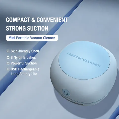 Mini Desktop Vacuum Cleaner Wireless Handheld Portable Clean Tool For Office School Table Eraser Dust Paper Scraps Cleaning