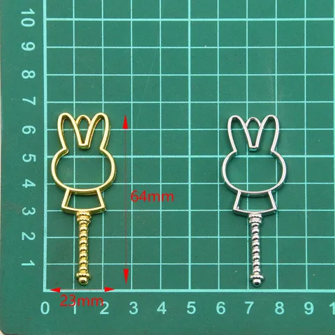 Legierung Hohl Hase Rahmen Charms Für Harz Epoxy Blank Anhänger Offene Lünette Schalen DIY Handwerk Schmuckherstellung Zubehör