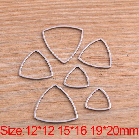 Charms de Cadre de Lunette Géométrique en Acier Inoxydable Plateau de Base de Pendentif Creux Pour la Fabrication de Bijoux en Résine