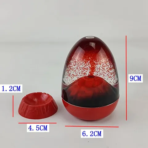 Kreatives Vulkan Eierschale flüssige Sanduhr Ornament Desktop Dekor Stressabbau Spielzeug Heimdekoration Geschenk