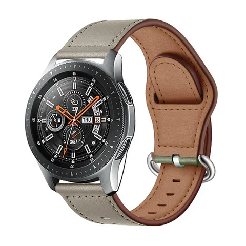 Genuine Leather Watch Band Replacement Strap Compatible With Smartwatch Casual Wristband Metal Buckle Watch Accessories