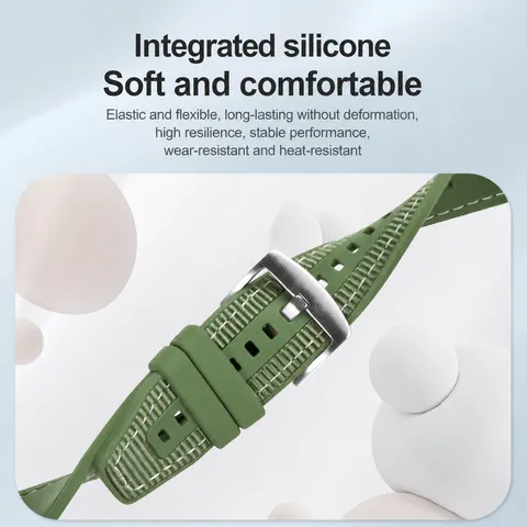 Nylon-Verbund Geflochtenes Silikon Uhrenarmband Schnellverschluss Ersatzarmband Für Smartwatch Sport Armband Zubehör