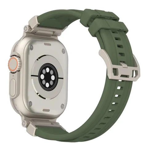 Mecha Explorer Silicone Watch Band For Ultra SE Series Smartwatch Waterproof Sport Strap Replacement Wristband