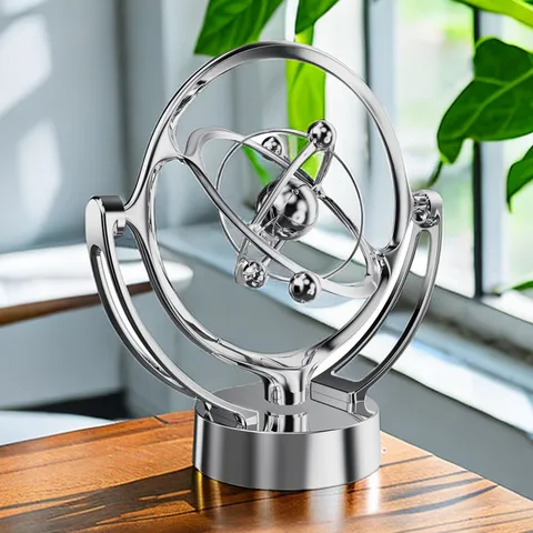Perpetuum Mobile Tischkugel Ornament Magnetisch Himmelsorbit Design USB Batteriebetrieben Büro Dekor