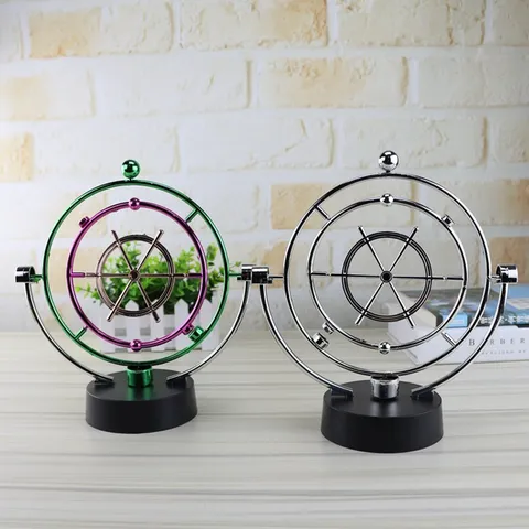 Perpetual Motion Celestial Body Instrument Desktop Rocker Magnetic Toy Creative Plastic Home Office Desk Decor Ornament