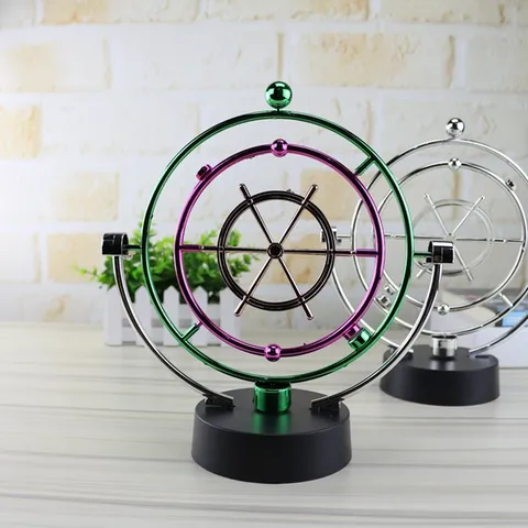 Perpetual Motion Celestial Body Instrument Desktop Rocker Magnetic Toy Creative Plastic Home Office Desk Decor Ornament
