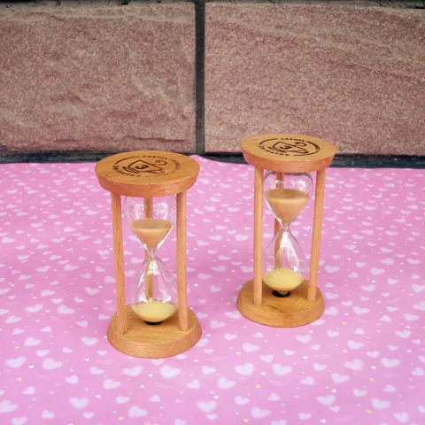 Minimalist Wooden Frame Glass Sandglass Timer Hourglass Desktop Ornament Creative Home Decor Gift