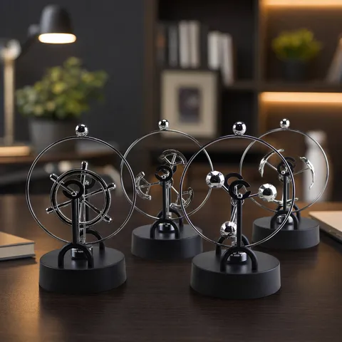 Kreatives Perpetual Motion Himmelsglobus Kinetische Art Schreibtisch Spielzeug Magnetische Büro Heimdekor Wissenschaftliches Ornament