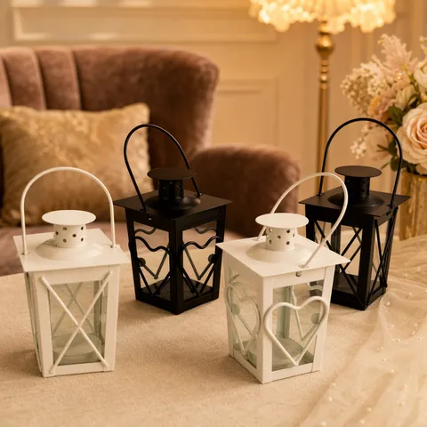 Modern Minimalistisch Eisen Glas Kerzenhalter Marokkanische Windlampe Hängende Geometrische Dekorative Laterne Für Zuhause Hochzeit