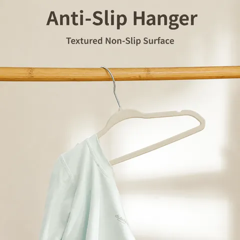 Kids Flocked Hangers Non Slip Velvet Clothes Hangers Space Saving Child Garment Organizer Closet Storage Hanger