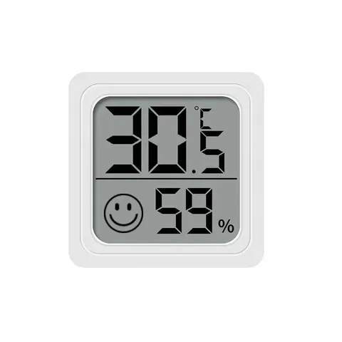 Mini Digital Thermometer Hygrometer Indoor Household Room Temperature Humidity Meter LCD Display White Electronic Gauge