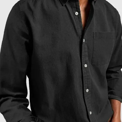 Ανδρικό Casual Πουκάμισο Ύφασμα με Όψη Denim Μακρύ Μανίκι Πέτο με Κουμπιά Μονόχρωμο Μείγμα Πολυεστέρα Φθινοπωρινή Επαγγελματική Μόδα Ανδρική Μπλούζα