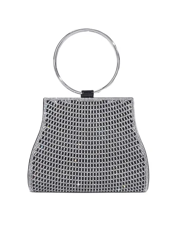 Luxus Strass Abendtasche Für Damen Besetzte Clutch Mit Rundem Metallgriff Kette Schultergurt Für Hochzeit Party