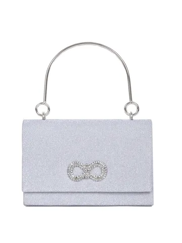 Elegante Schleife Strass Satin Abendtasche Luxus Box Clutch Mit Ketten Griff Für Hochzeit Party Damen Handtasche
