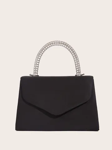 Elegant Velvet Evening Bag For Women Minimalist Solid Color Envelope Clutch Chain Shoulder Bag High Quality Handbag Banquet Purse