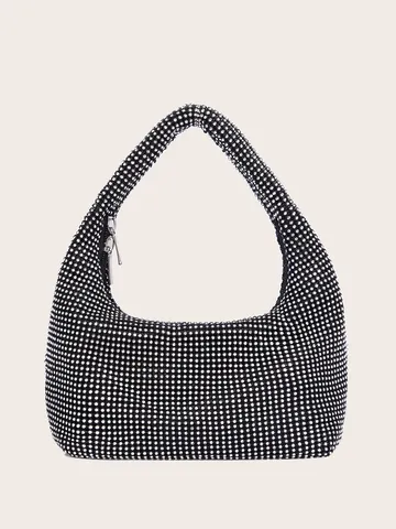 Luxus Strass Abendtasche Voller Kristallbesatz Unterarmtasche Für Damen Glitzer Bankett Party Schultertasche Mode Handtasche
