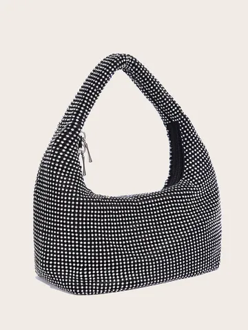 Luxus Strass Abendtasche Voller Kristallbesatz Unterarmtasche Für Damen Glitzer Bankett Party Schultertasche Mode Handtasche