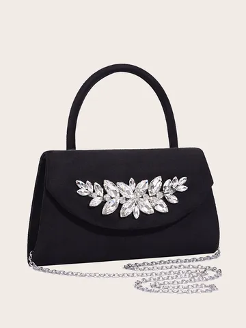 Luxus Wildleder Strass Abendtasche Für Damen Elegante Kette Clutch Handtasche Für Hochzeit Party Formelle Dinner Bag