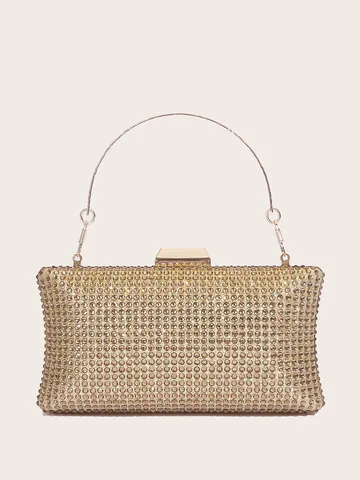 Luxuriöse Strass Abendtasche Elegante Clutch Samt Satin Glitzer Umhängetasche Mit Kettenriemen Für Damen Hochzeit Party