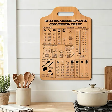 Nordic Style Wooden Wall Hanging Kitchen Measurements Conversion Chart Weight Temperature Table For Dining Room Cafe