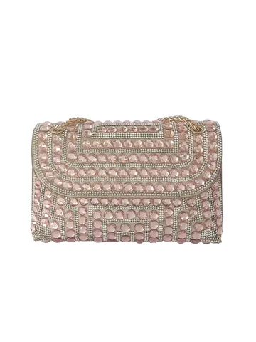 Luxuriöse Strass Kette Schultertasche Für Damen Glänzende Diamant Abendtasche Trendige Magnetverschluss Quadratische Clutch Gold Silber Rosa