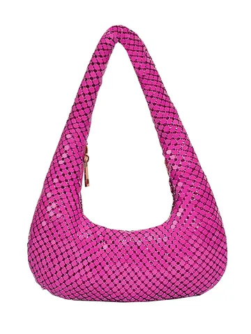 Damen Pailletten Abendtasche Aluminium Metallgeflecht Schultertasche Mode Mini Handtasche Für Hochzeit Party