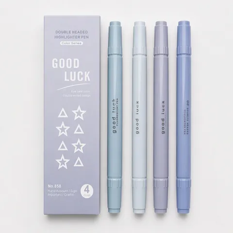Dual-tip Highlighter Pen Morandi Soft Colors Mild Marker For Student Hand Account Journaling Office School Stationery Supplies