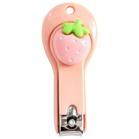 Simpatici Tagliaunghie Fragola Cartone Animato Colori Caramella Tagliaunghie Antischizzi Mini Strumento Manicure Portatile Per Donne Ragazze Casa
