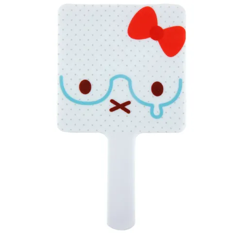 Cute Cartoon Cat Bear Handheld Mirror Portable Square Plastic Vanity Cosmetic Mirror With Handle Printed Compact Makeup Mirror