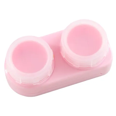 Porta Lenti a Contatto Minimalista Color Macaron Scatola di Immagazzinaggio da Viaggio Con Specchio Pinzette Stick di Aspirazione