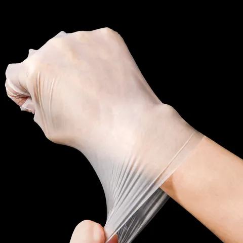 Disposable TPE Gloves Thickened Food Grade Clear Kitchen Cleaning Gloves Hand Protection Food Preparation Supplies