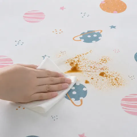 Waterproof Refrigerator Dust Cover PEVA Washing Machine Cover With Storage Pockets Cartoon Star Dustproof Home Organizer