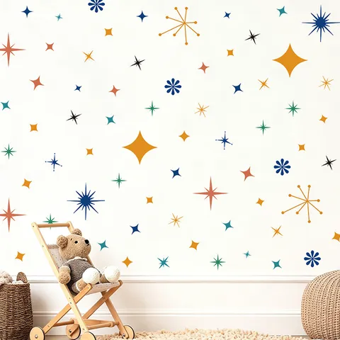 Böhmische Wandtattoos Sternenlicht Selbstklebende PVC Aufkleber Für Mädchen Schlafzimmer Kinderzimmer Wohnzimmer Wanddekoration