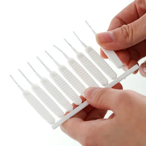 Plastic Shower Head Cleaning Brush Small Hole Unclogging Tool Flexible Gap Cleaner For Household Bathroom Cleaning