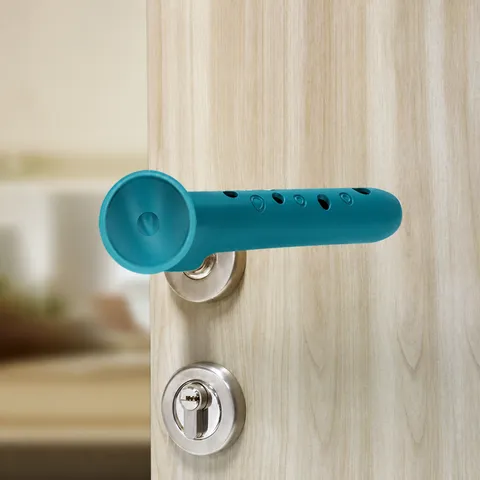 Silicone Door Handle Cover Anti-Collision Protective Sleeve Door Knob Protector Quiet Wall Guard Home Room Supplies