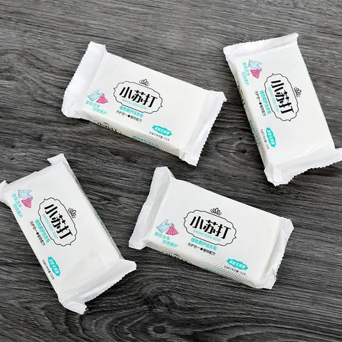 Baking Soda Transparent Laundry Soap Household Cleaning Stain Removal Whitening Laundry Soap Bar For Clothes Cleaning