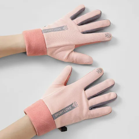 Winter Windproof Waterproof Cycling Gloves Touch Screen Thermal Fleece Warm Outdoor Sports Gloves For Men Women